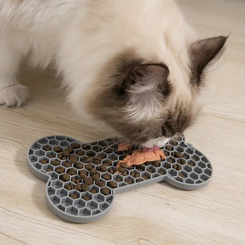 Silicone Bone Shaped Lick Mat