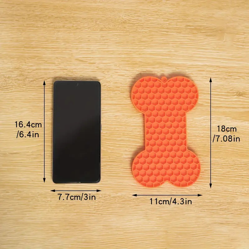 Silicone Bone Shaped Lick Mat